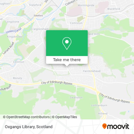 Oxgangs Library map