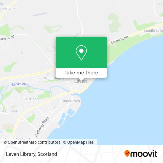 Leven Library map