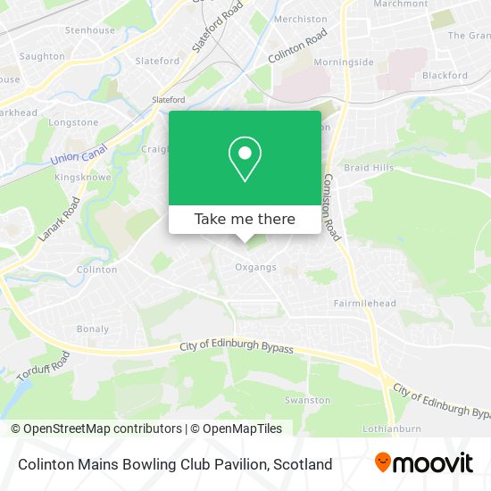 Colinton Mains Bowling Club Pavilion map