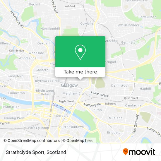 Strathclyde Sport map