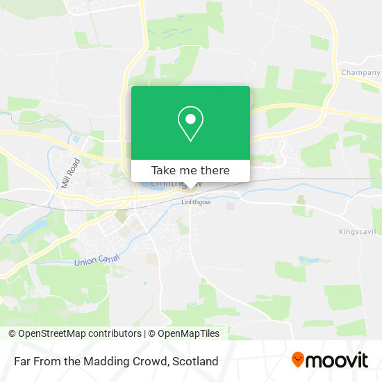 Far From the Madding Crowd map