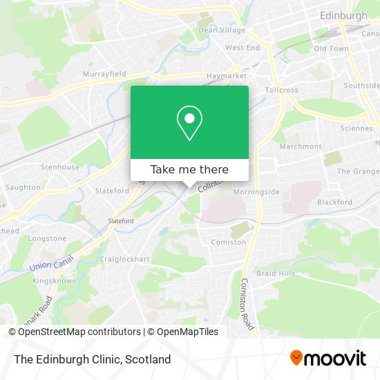 The Edinburgh Clinic map