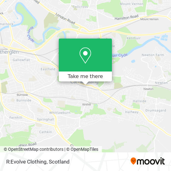 R:Evolve Clothing map