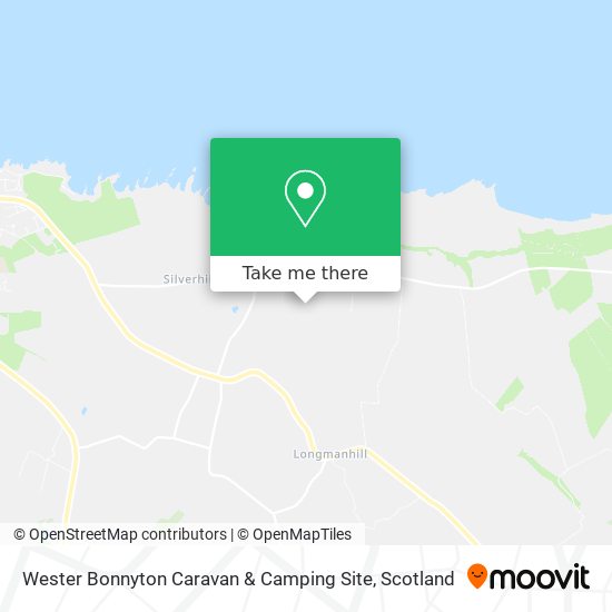Wester Bonnyton Caravan & Camping Site map