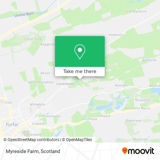 Myreside Farm map