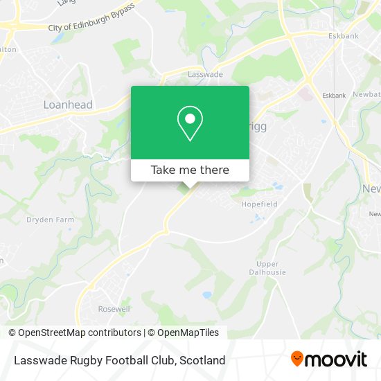 Lasswade Rugby Football Club map