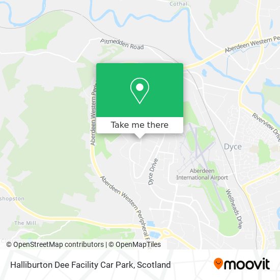 Halliburton Dee Facility Car Park map