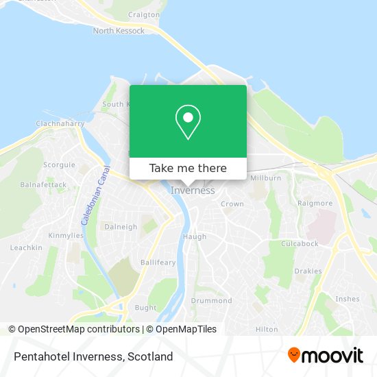 Pentahotel Inverness map