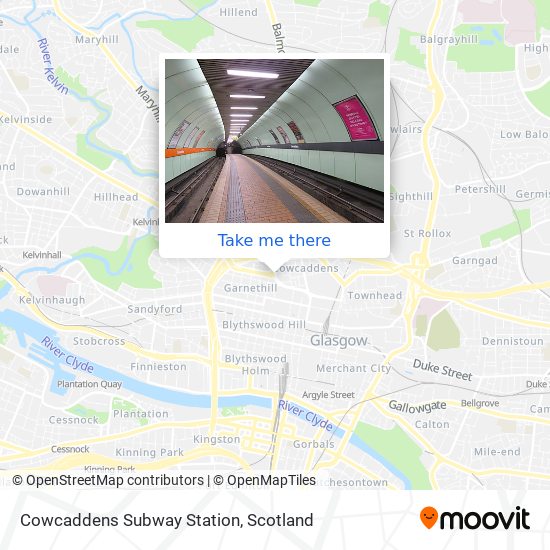 Cowcaddens Subway Station map