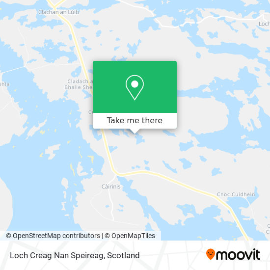 Loch Creag Nan Speireag map