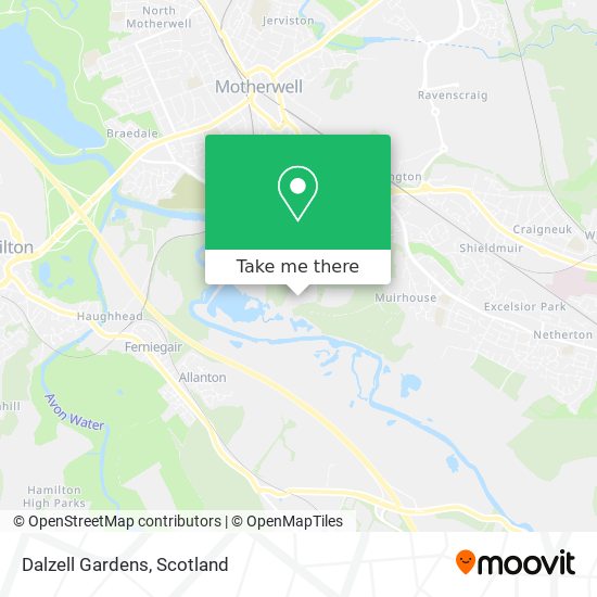 Dalzell Gardens map