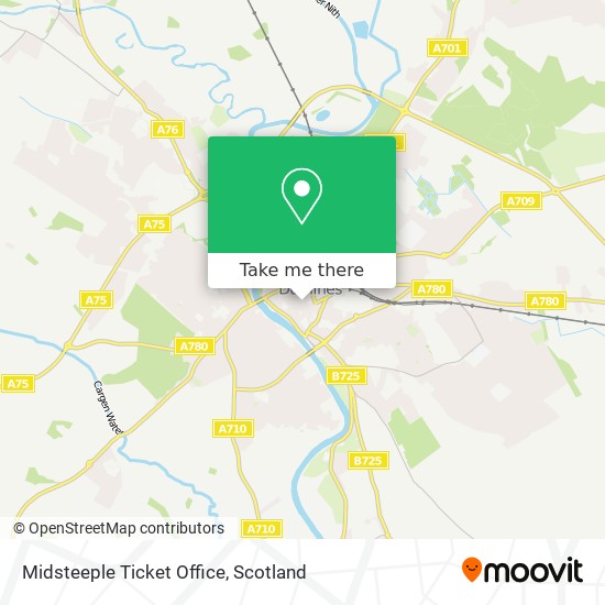 Midsteeple Ticket Office map