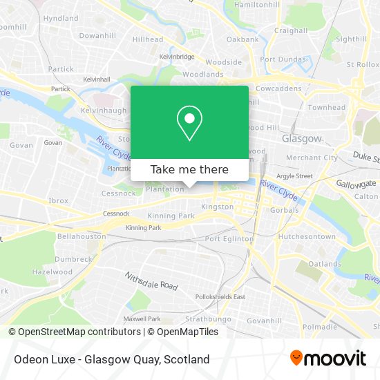 Odeon Luxe  - Glasgow Quay map