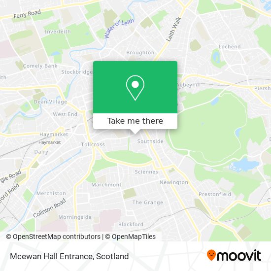 Mcewan Hall Entrance map