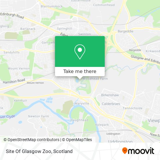 Site Of Glasgow Zoo map