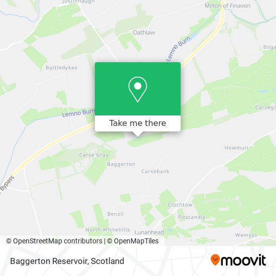 Baggerton Reservoir map
