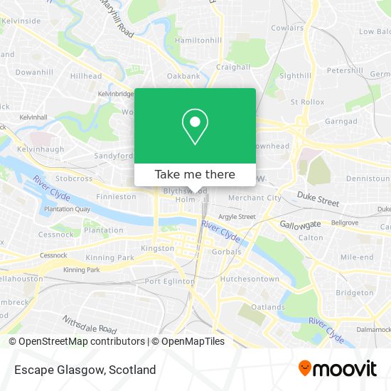 Escape Glasgow map