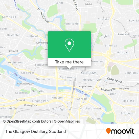 The Glasgow Distillery map