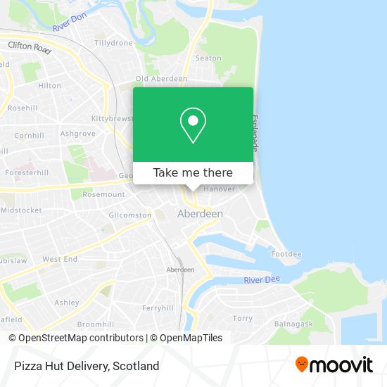 Pizza Hut Delivery map