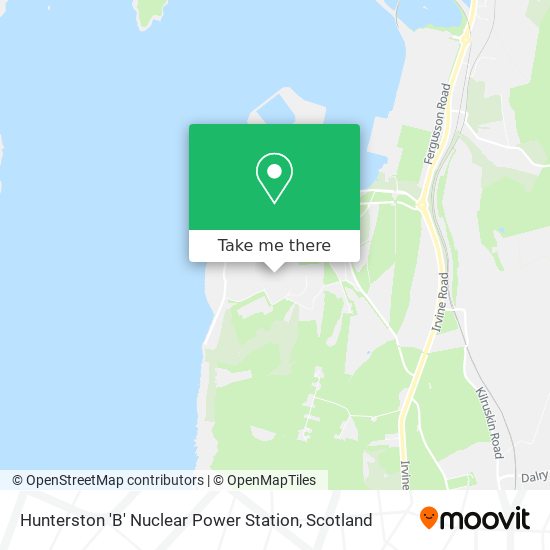 Hunterston 'B' Nuclear Power Station map
