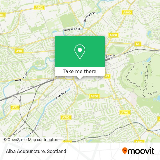 Alba Acupuncture map