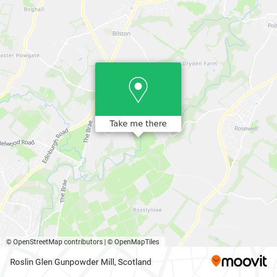 Roslin Glen Gunpowder Mill map