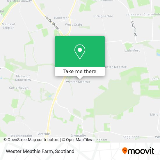 Wester Meathie Farm map