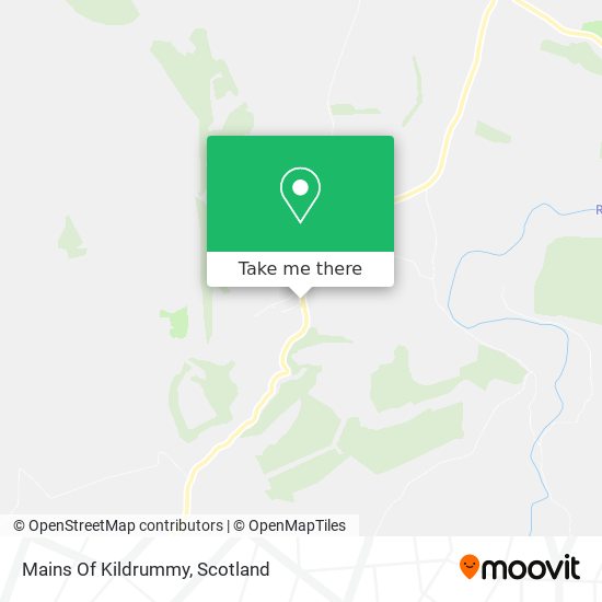 Mains Of Kildrummy map