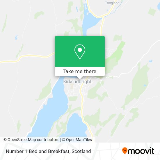 Number 1 Bed and Breakfast map