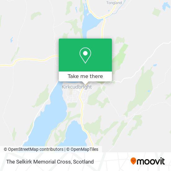 The Selkirk Memorial Cross map