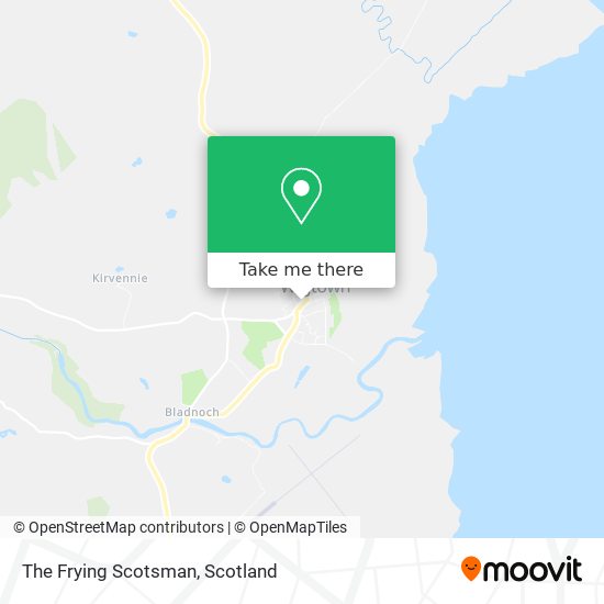 The Frying Scotsman map