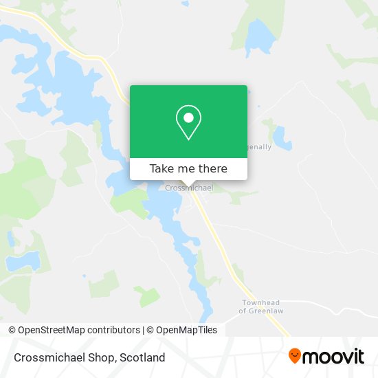 Crossmichael Shop map