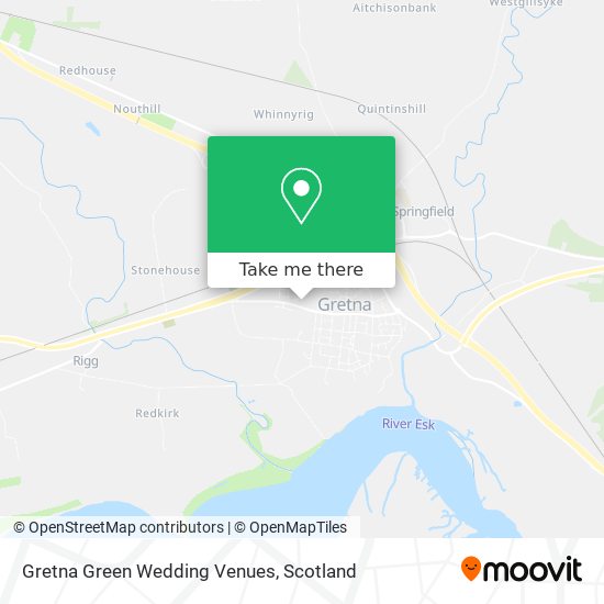 Gretna Green Wedding Venues map