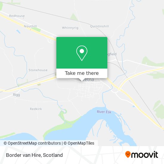 Border van Hire map