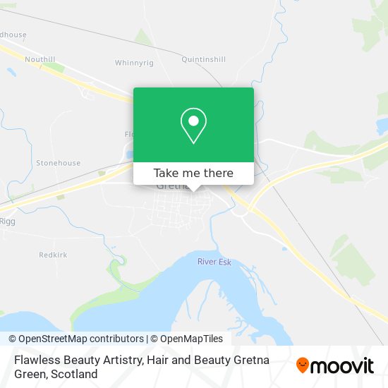 Flawless Beauty Artistry, Hair and Beauty Gretna Green map