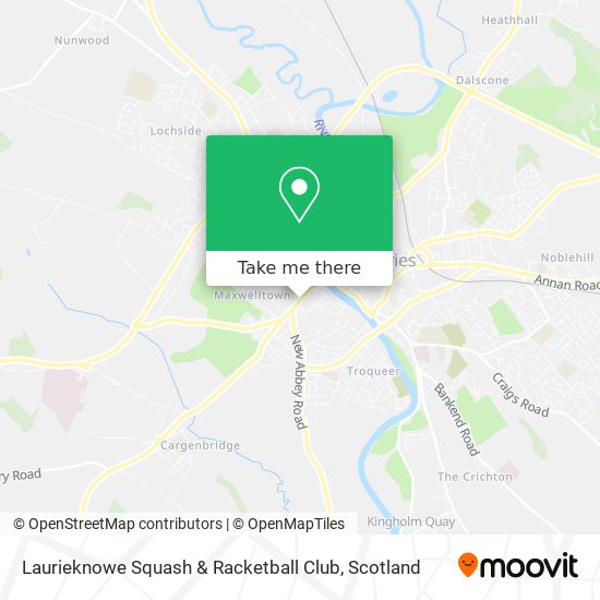 Laurieknowe Squash & Racketball Club map