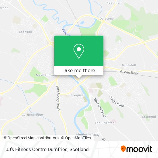 JJ's Fitness Centre Dumfries map