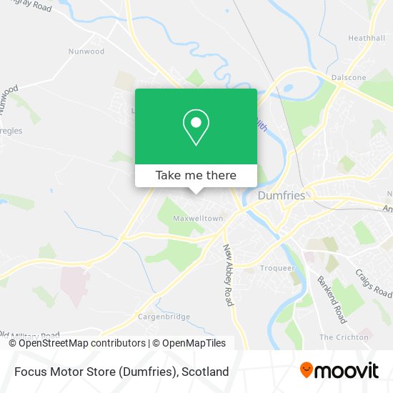 Focus Motor Store (Dumfries) map