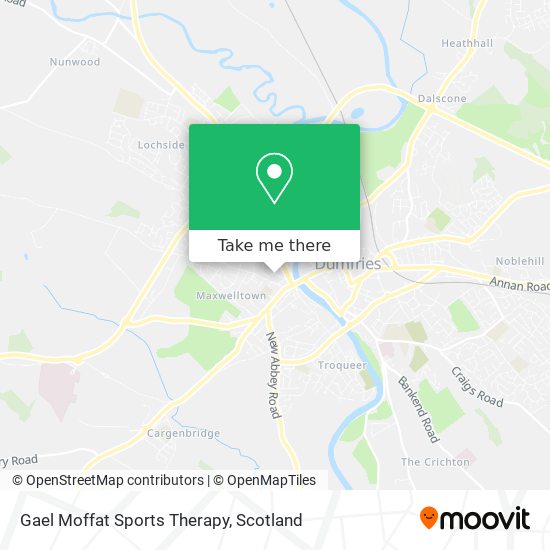 Gael Moffat Sports Therapy map