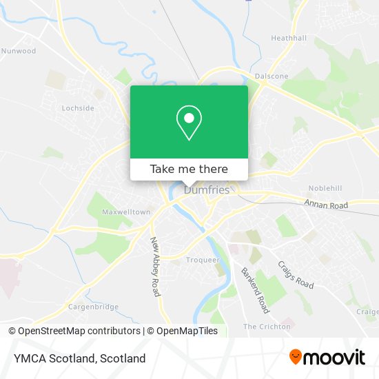 YMCA Scotland map