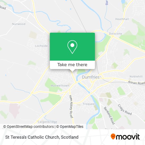 St Teresa's Catholic Church map