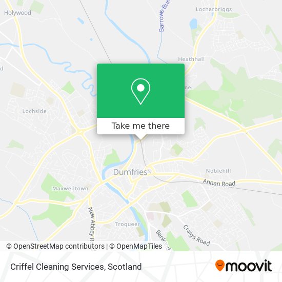 Criffel Cleaning Services map