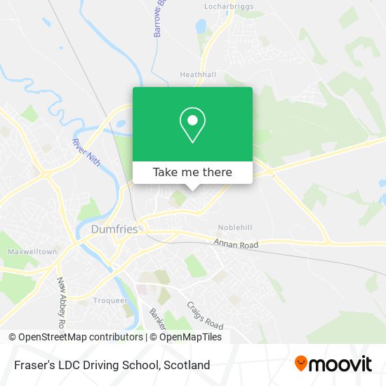 Fraser's LDC Driving School map