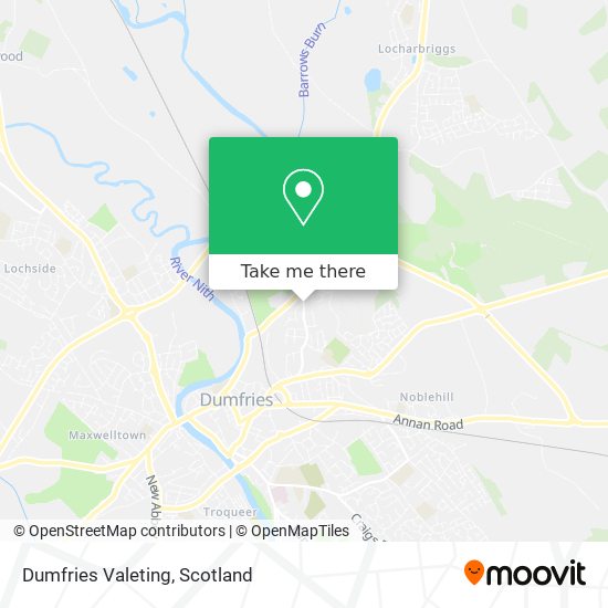 Dumfries Valeting map