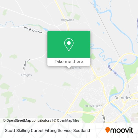 Scott Skilling Carpet Fitting Service map