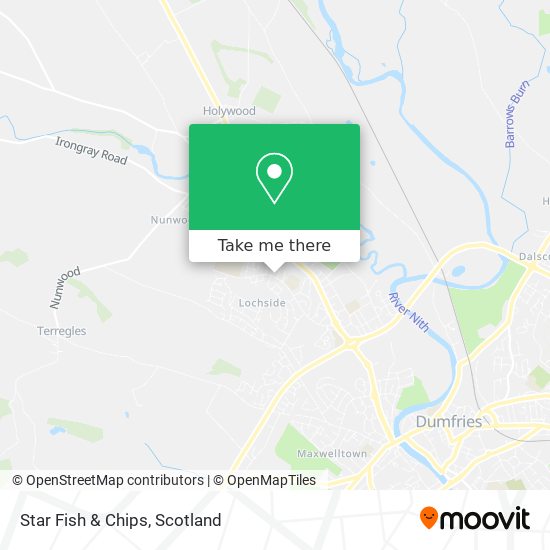 Star Fish & Chips map