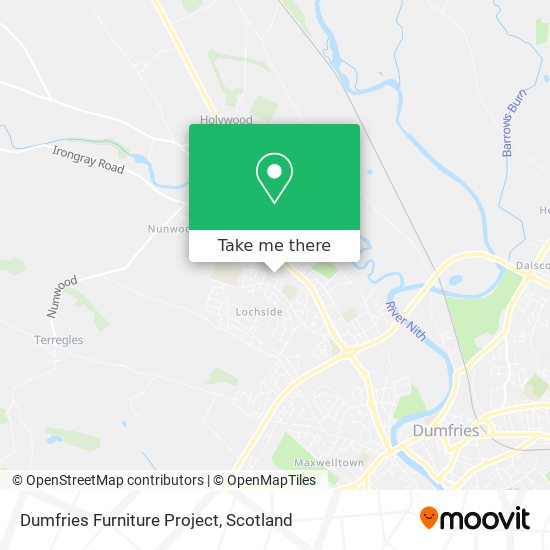 Dumfries Furniture Project map