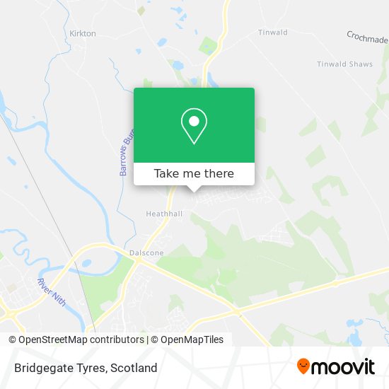 Bridgegate Tyres map