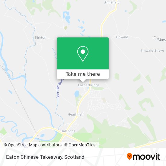 Eaton Chinese Takeaway map