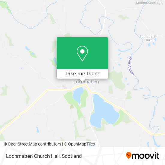 Lochmaben Church Hall map